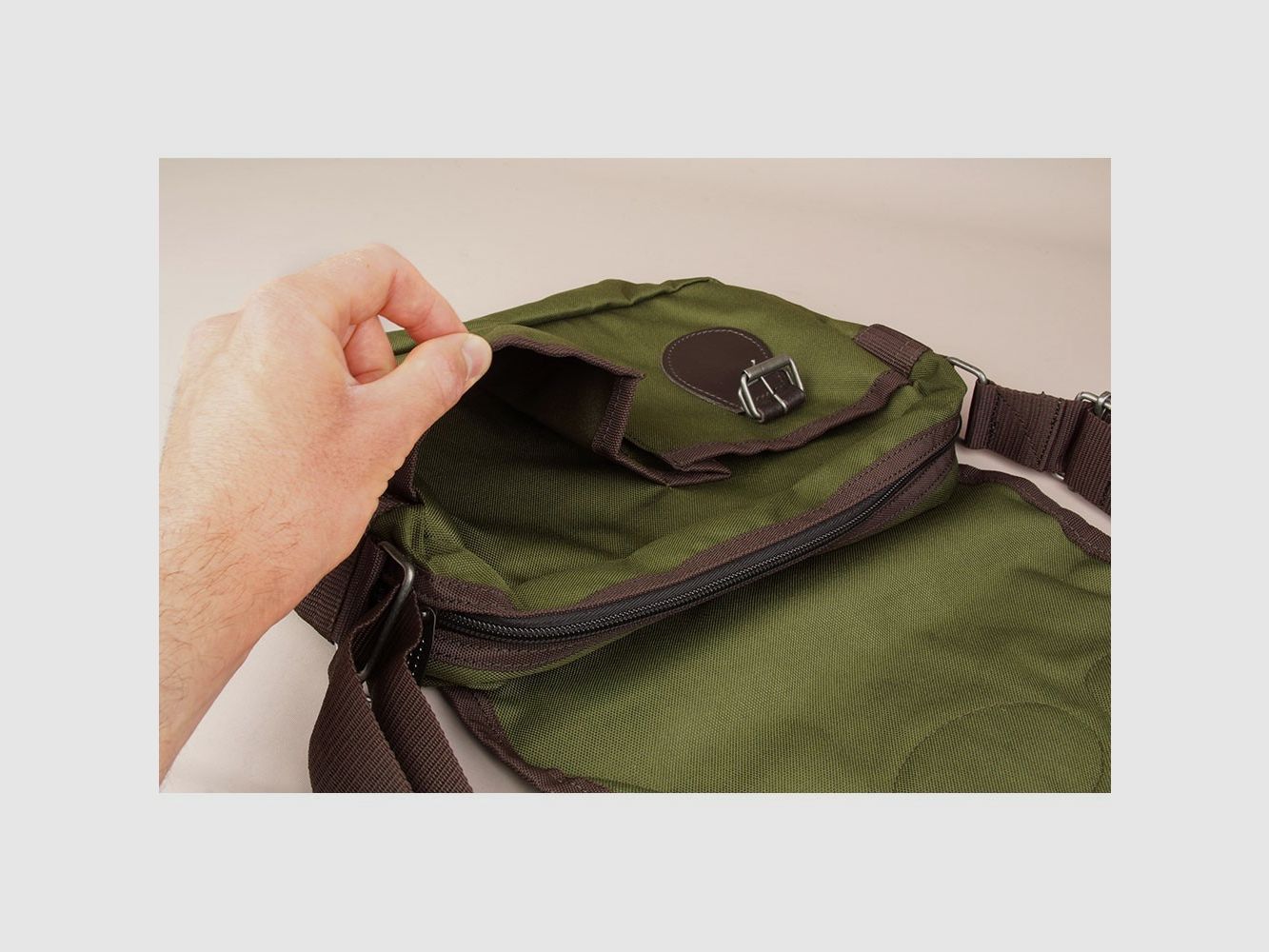 Bolsa Multiusos Piel Y Nylon Dehesa, imagen 5 de 6