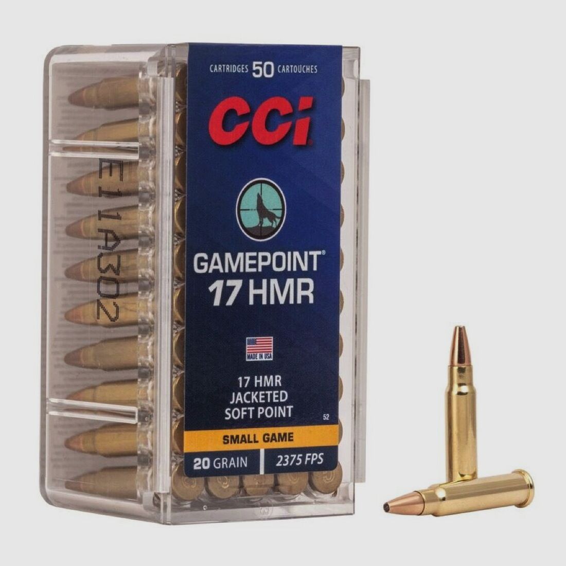 CCI Gamepoint JSP 20grs 50uds .17HMR