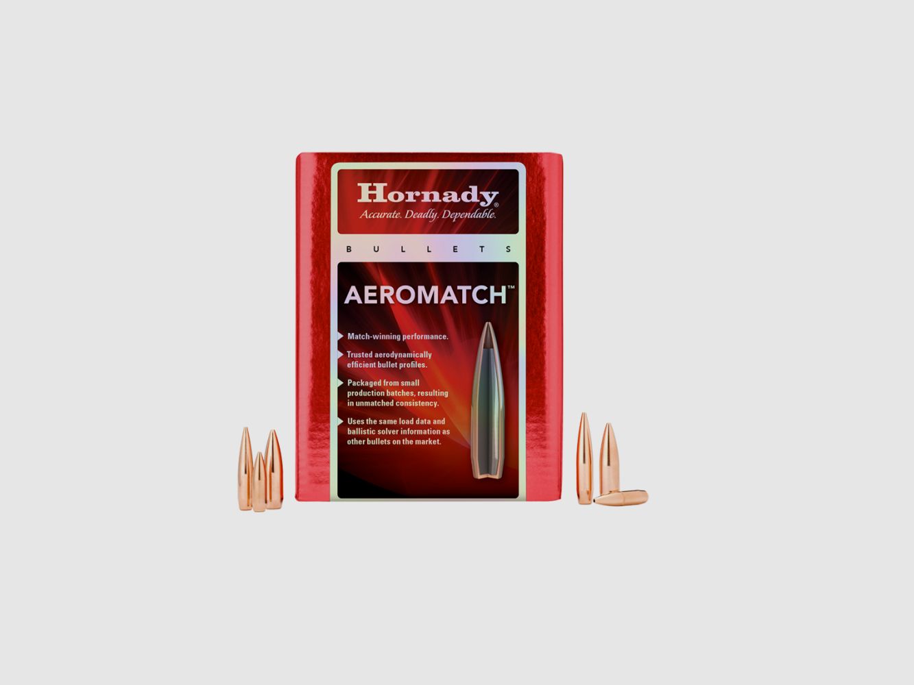 HORNADY Geschosse AEROMATCH 100er Pack, Bild 1 von 2