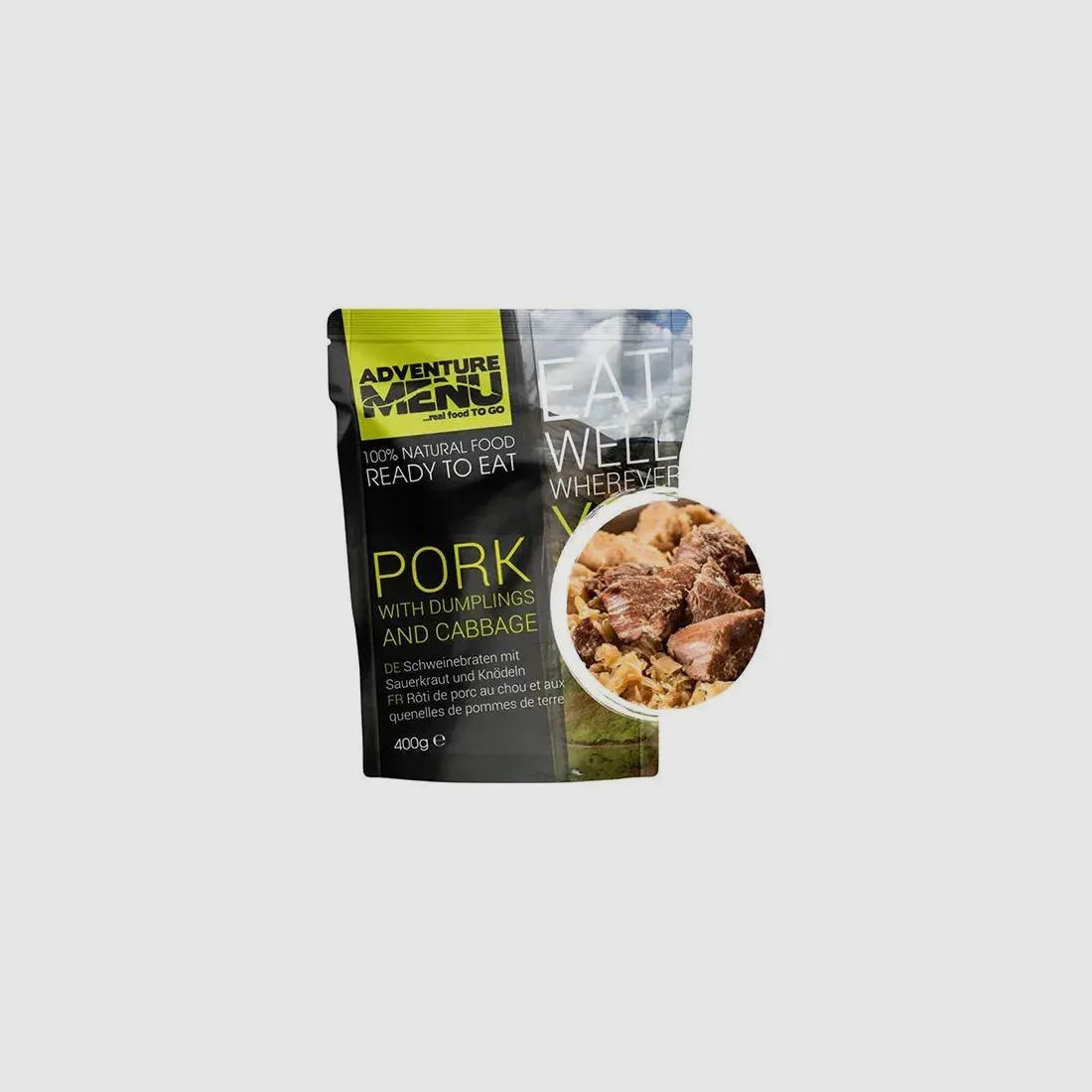 Adventure Menu Adventure Menu Schweinebraten mit Sauerkraut und Knödeln