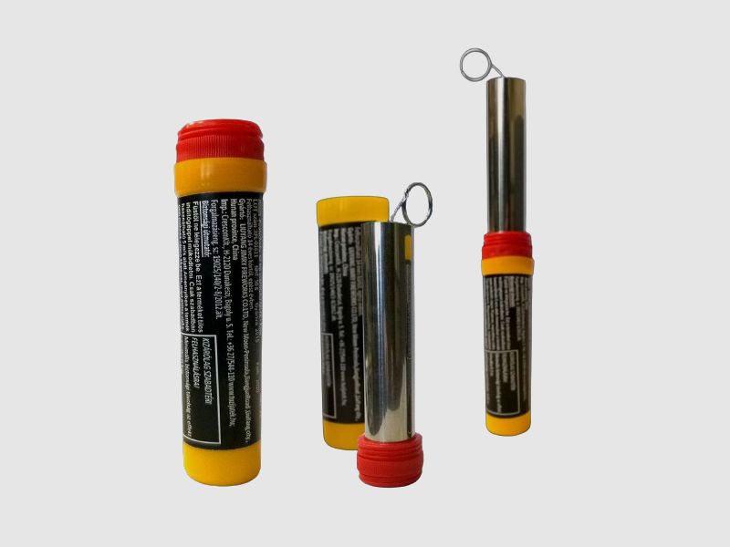 Torcia a mano bengala con accenditore a strappo 60 sec. Rosso