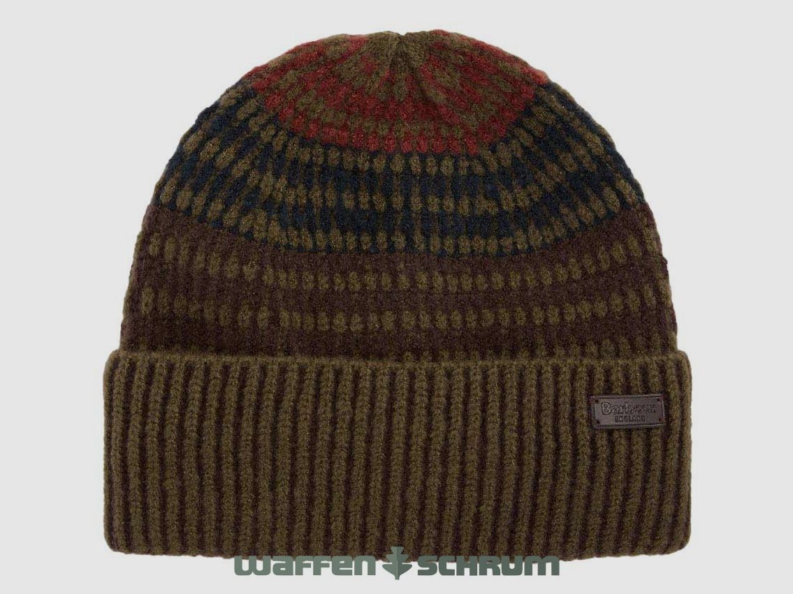 Barbour Beanie Harray Olive/ Fired Brick