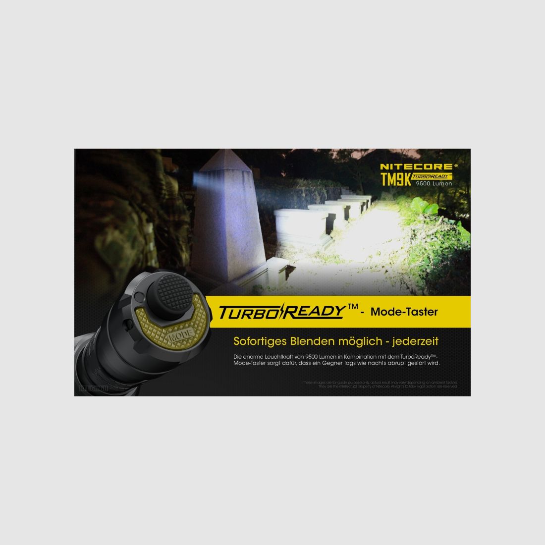 Nitecore TM9K Taschenlampe TM9K 9500 Lumen