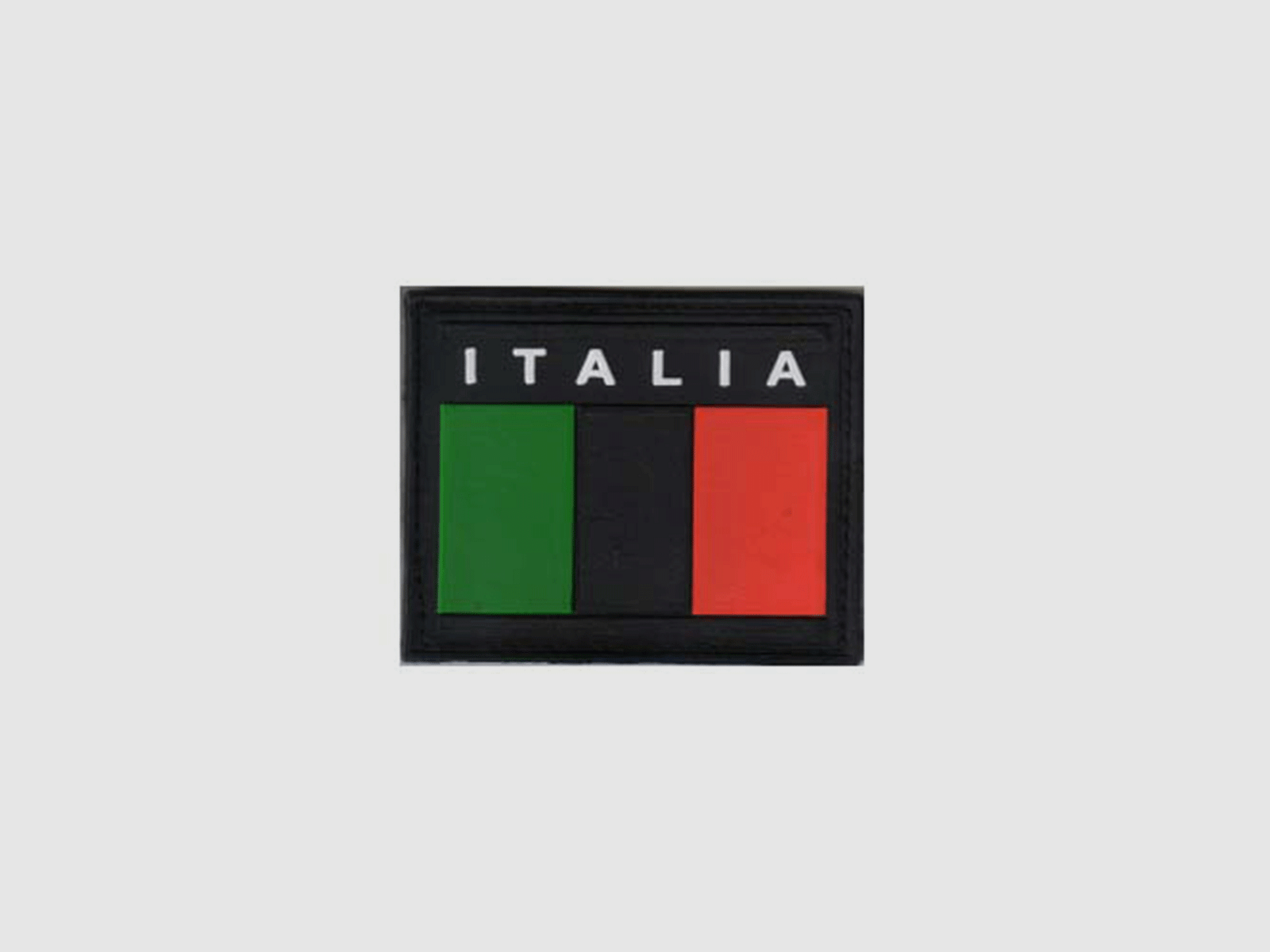 PATCH – ITALIENISCH RECHTECK SCHWARZ (MIT VELCRO)