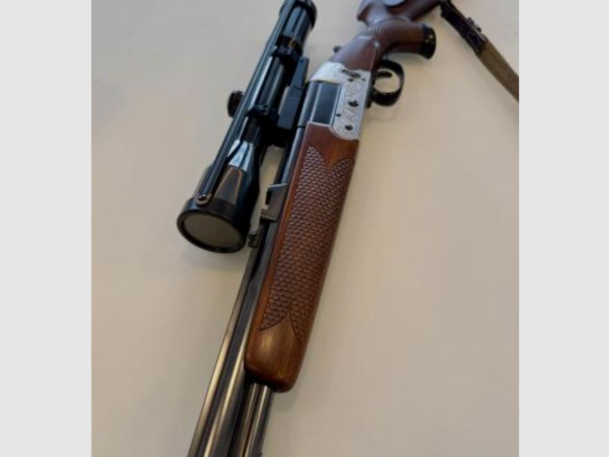 Bockbüchsflinte HEYM 22 (Kaliber 16/70 und 5,6x50 R Mag) + Swarovski Habicht 1,5-5x42 Optik
