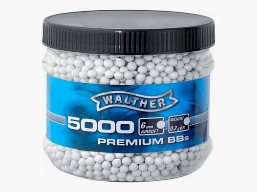 Softair - Kugeln Walther Basic Selection BBs - 0,20g 5000 Stk. Wei