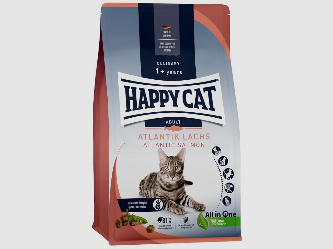 Happy Cat Katzen Trockenfutter Culinary Atlantik Lachs 4 kg