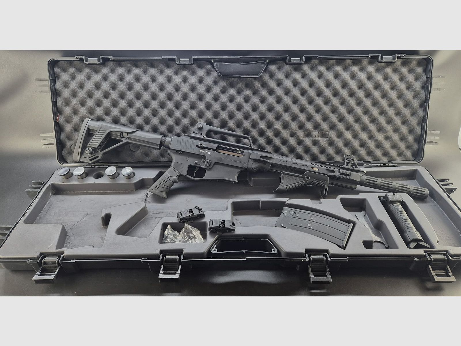 Escopeta semiautomática Mercury Sport DF 12/76, LL=51cm + chokes intercambiables