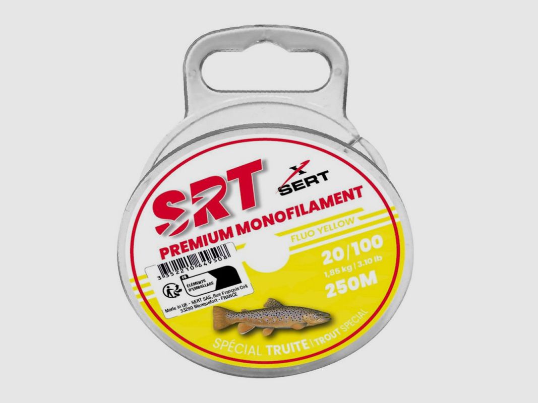 NYLON SRT SPEZIAL FORELLE FLUO GELB 150M