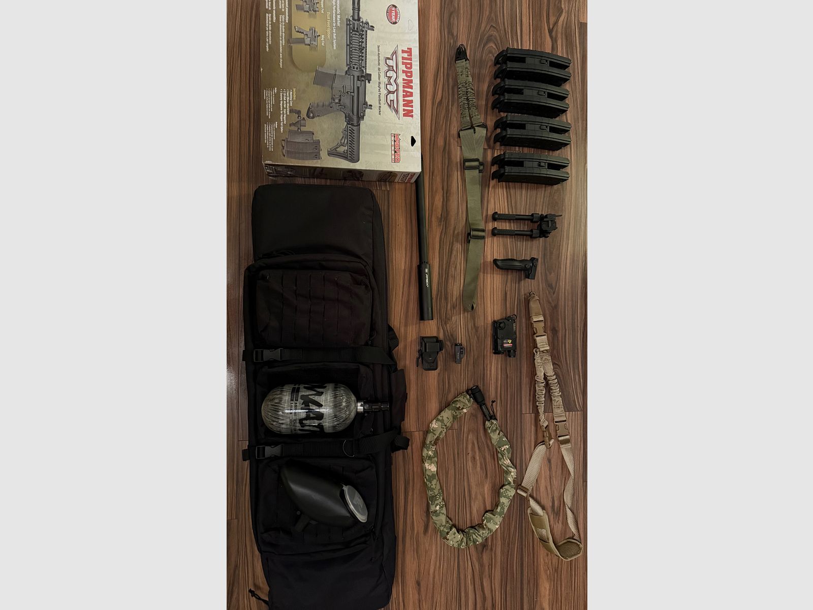 TIPPMANN TMC Set(2x GESPIELT) + ZUBEHÖR MAGFED