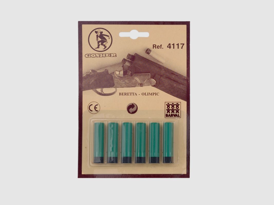 Cartouches pour fusil de chasse à deux canons, 6 pièces GONHER 4117/0