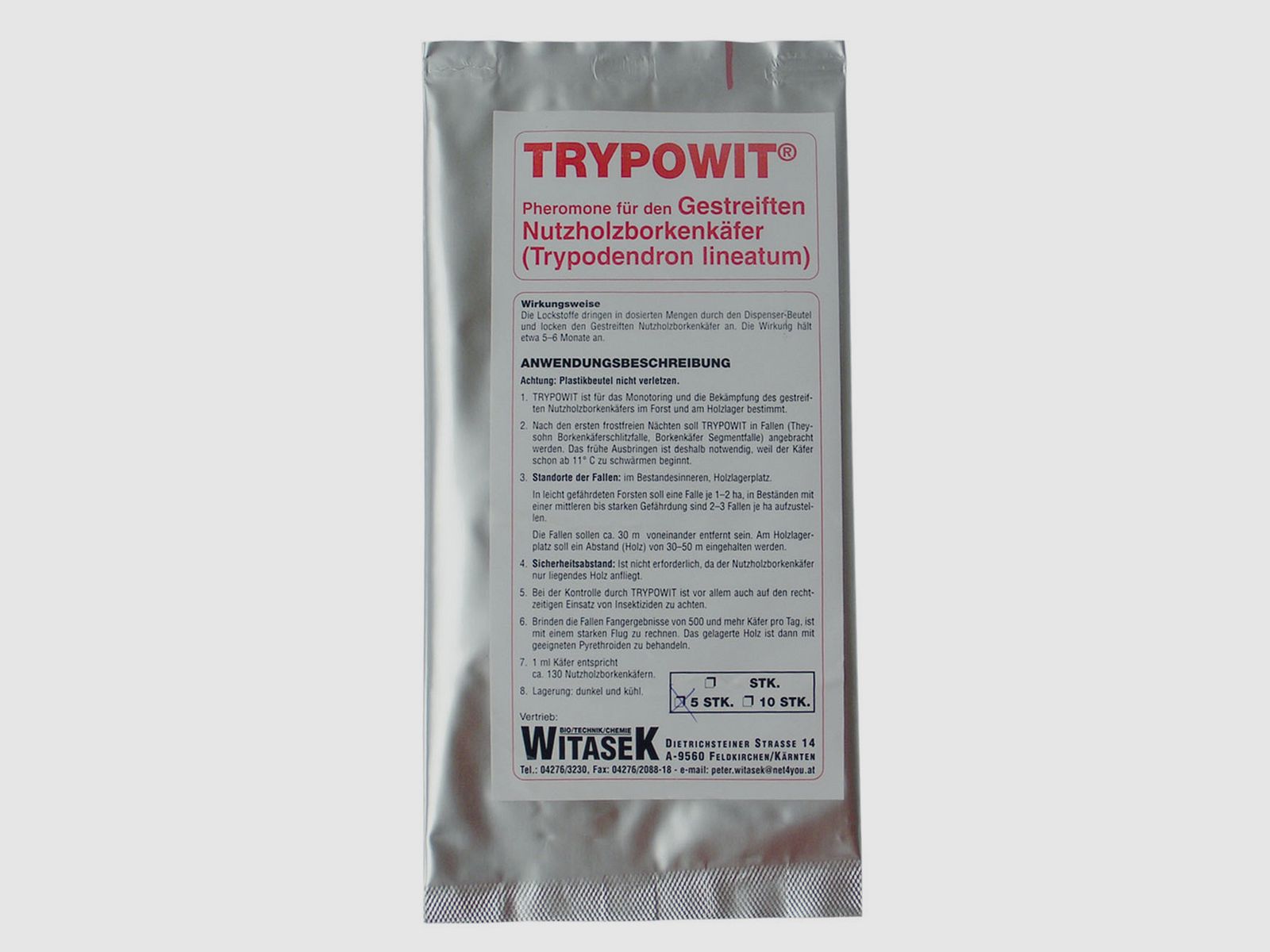 Witasek Pheromone Trap for Striped Bark Beetles