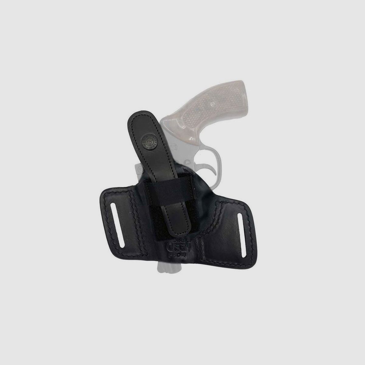 Gürtelholster mit offener Mündung & Sicherung 2"-6" S&amp;W K/L Frame,HW 357,Colt Python,Taurus,Ruger,Manurhin MR73-Schwarz-Linkshänder