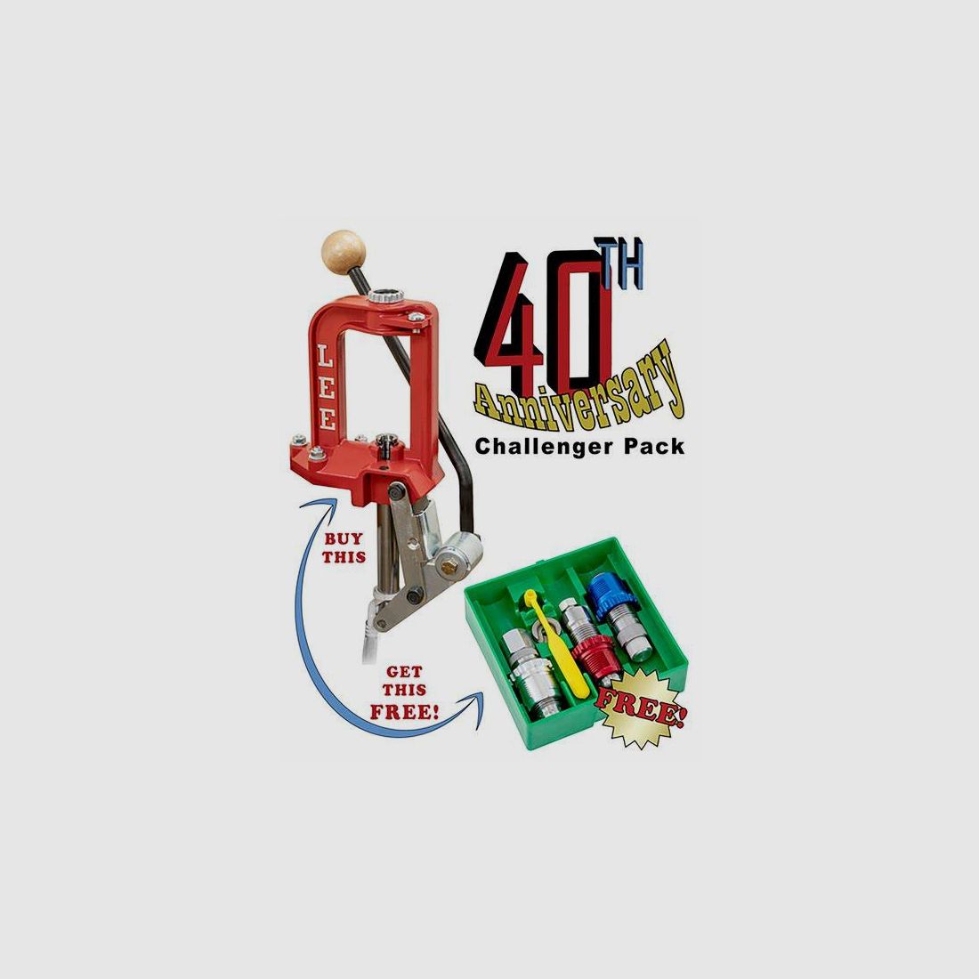 Kit Lee Precision Challenger Pack 40. Jubiläum mit Werkzeugset Kaliber 9×19, Bild 1 von 4