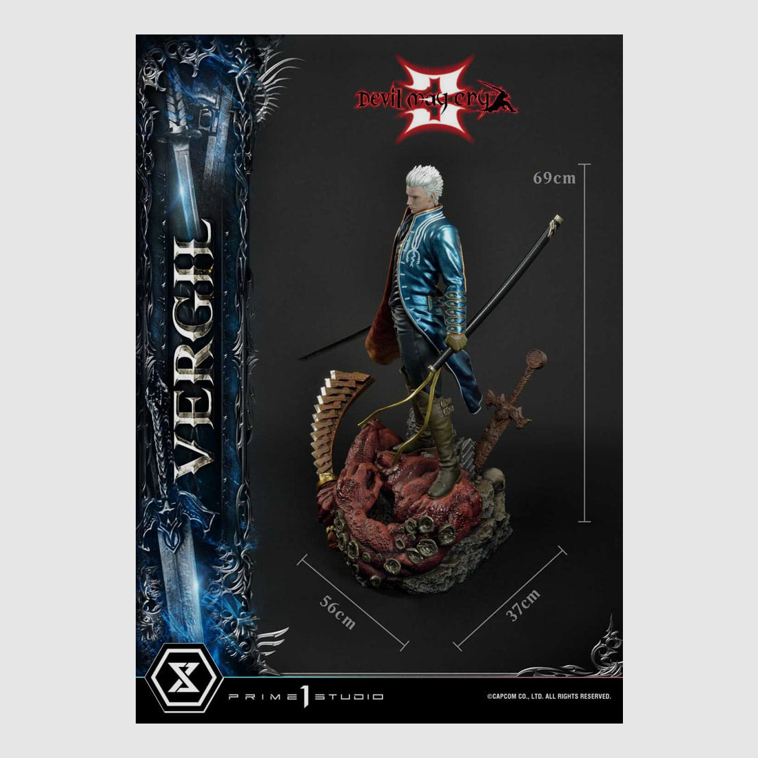 Devil May Cry 3 Ultimate Premium Masterline Series Statue 1/4 Vergil Standard Version 69 cm | 43084