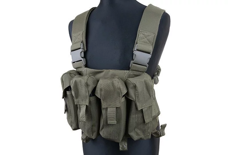 Gilet tactique de type chest rig – olive, image 2 sur 8