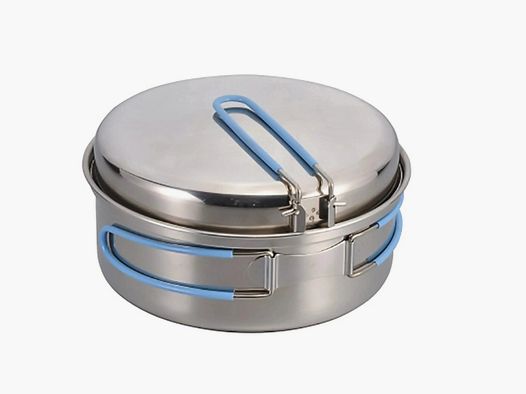 Origin Outdoors Ensemble de Cuisine Companion en Acier Inoxydable pour 2 Personnes