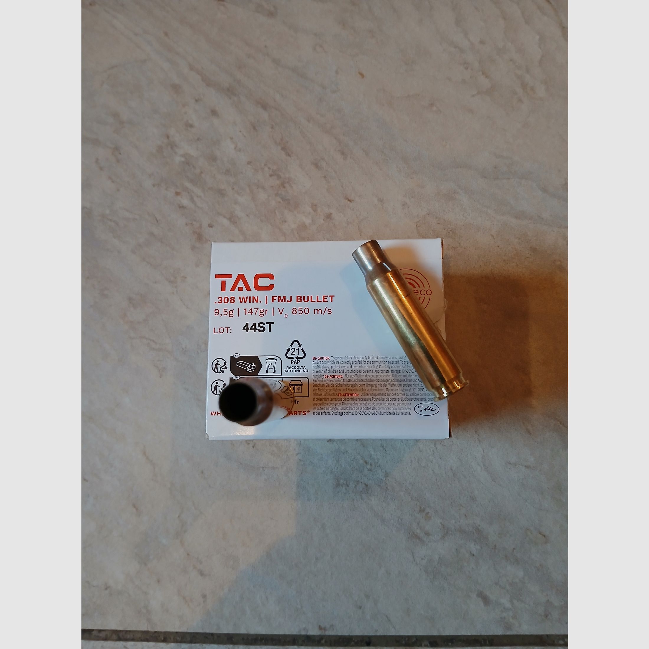 Verkaufe Geco Tac .308 Win. Hülsen, gebr. 272 Stk.