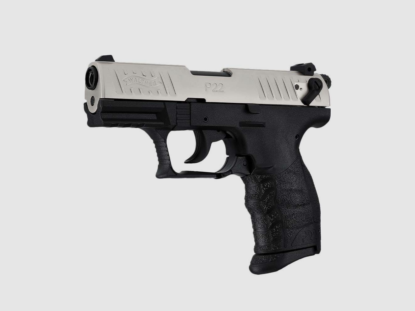 Walther P22Q pistola de fogueo calibre 9mm P.A.K. níquel
