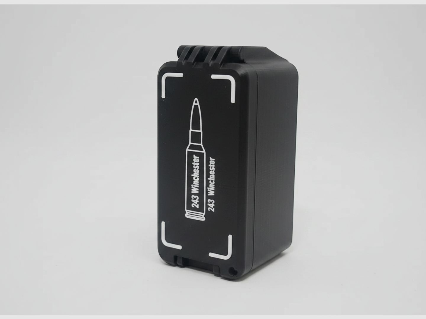 Filamelt Munitionsbox / 243 Winchester / 'Klapp- / Rastdeckel' / Patronenbox, Ammo Box