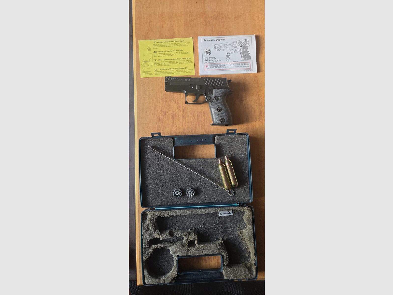 RWS Mod. C225 CO2 air pressure pistol, image 3 of 13