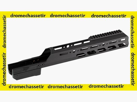 Aluminiowy KRG enclosed forend do Remington 700 akcji długiej czarny