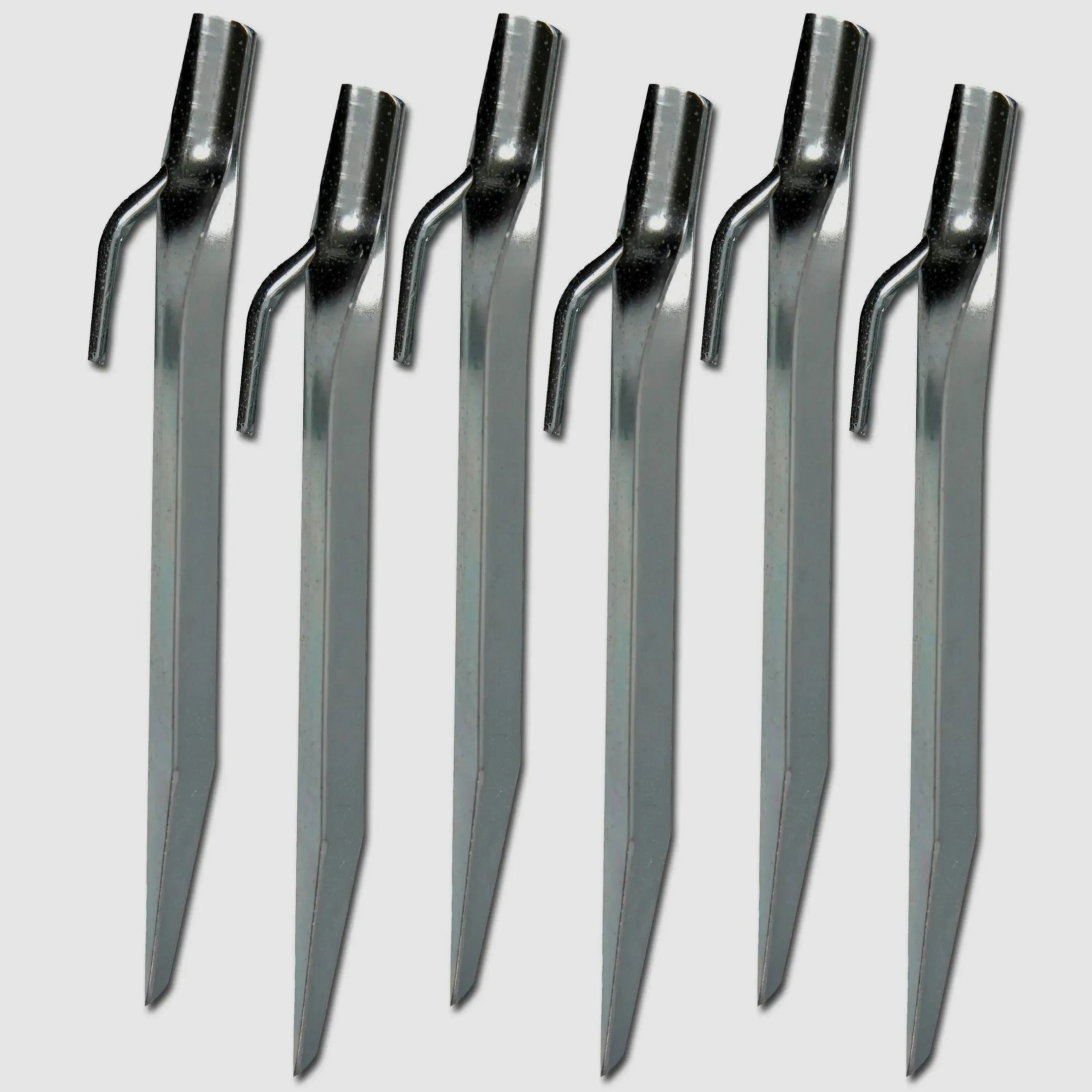 Highlander Highlander Płaskie Stalowe Haki 18 cm 6-pack