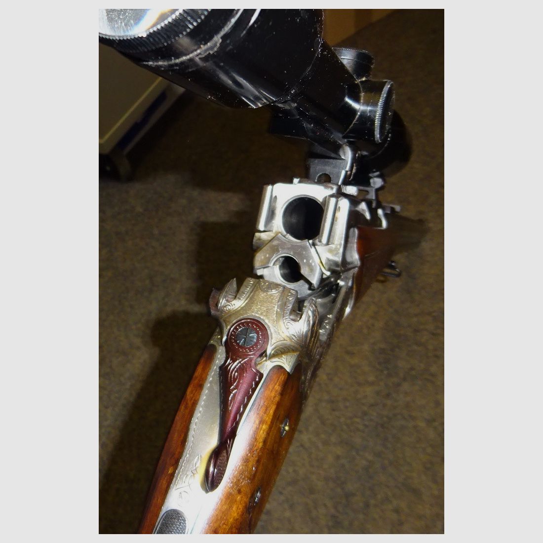 BBF /BDF  HEYM Mod. 88 7x57R +16/70 mit Wechsellauf auf BDF 16/70. Mit "Kaps" ZF 4fach. EU wide shipment