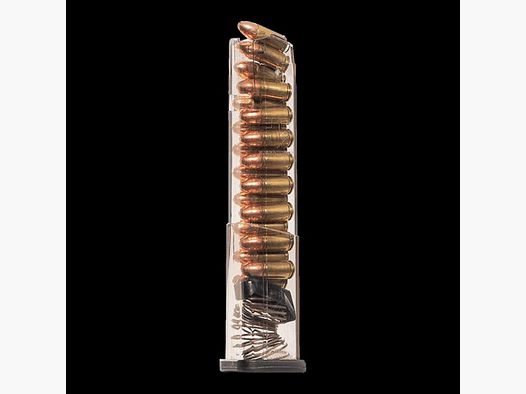 Caricatore ETS Glock 43X 9mm 19 colpi - Trasparente