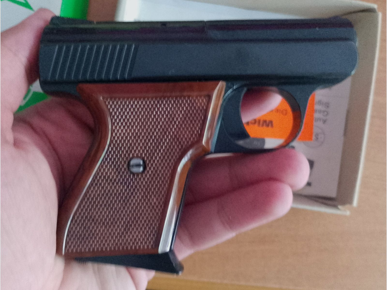 Alte Rhöner SM 15 Kal. 8 mm Knall im PTB 83/2 mit Verpackung!, Bild 6 von 8
