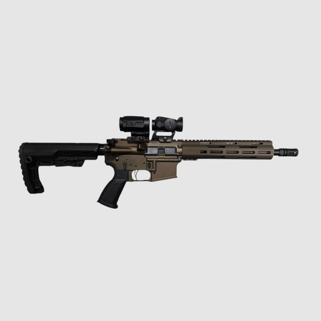 Rifle semiautomático Messerschmitt AR15 10,5" 223Rem Bronce + Falke S Falke B3X*EWB requerido - ADQUISICIÓN SOLO CON LICENCIA DE CAZA