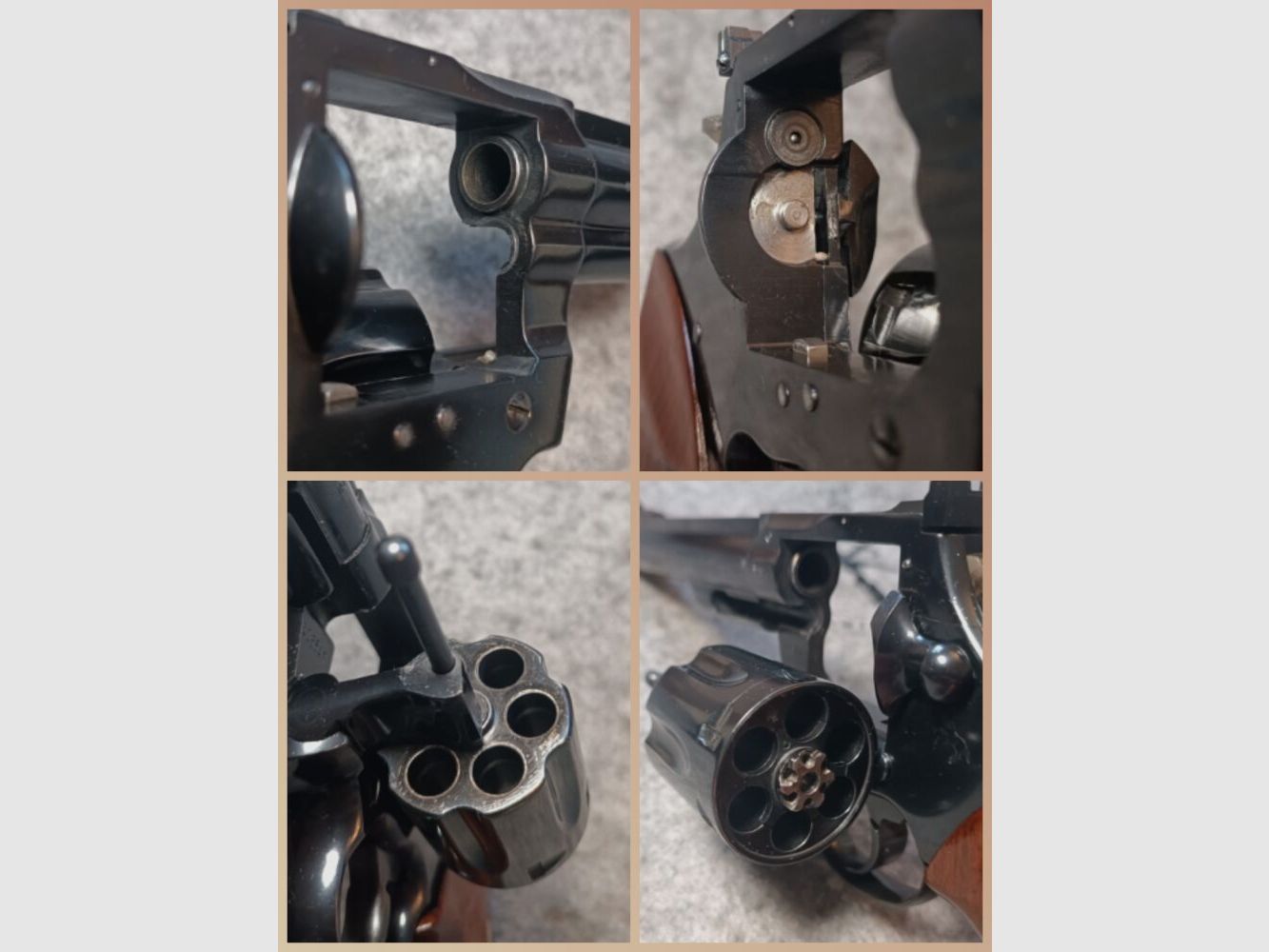 Revolver Colt Trooper Mark III blu + impugnature in legno