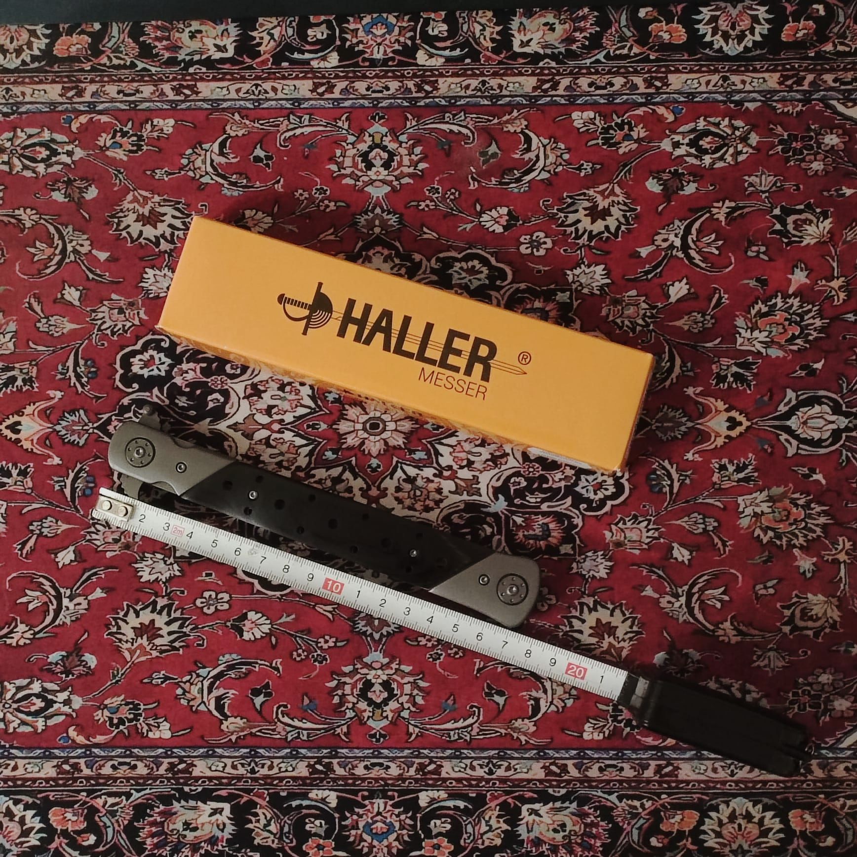 Haller coltello a serramanico Stiletto XXL Pakkaholz