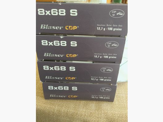 Patrone 8x68S Blaser CDP 12,7
