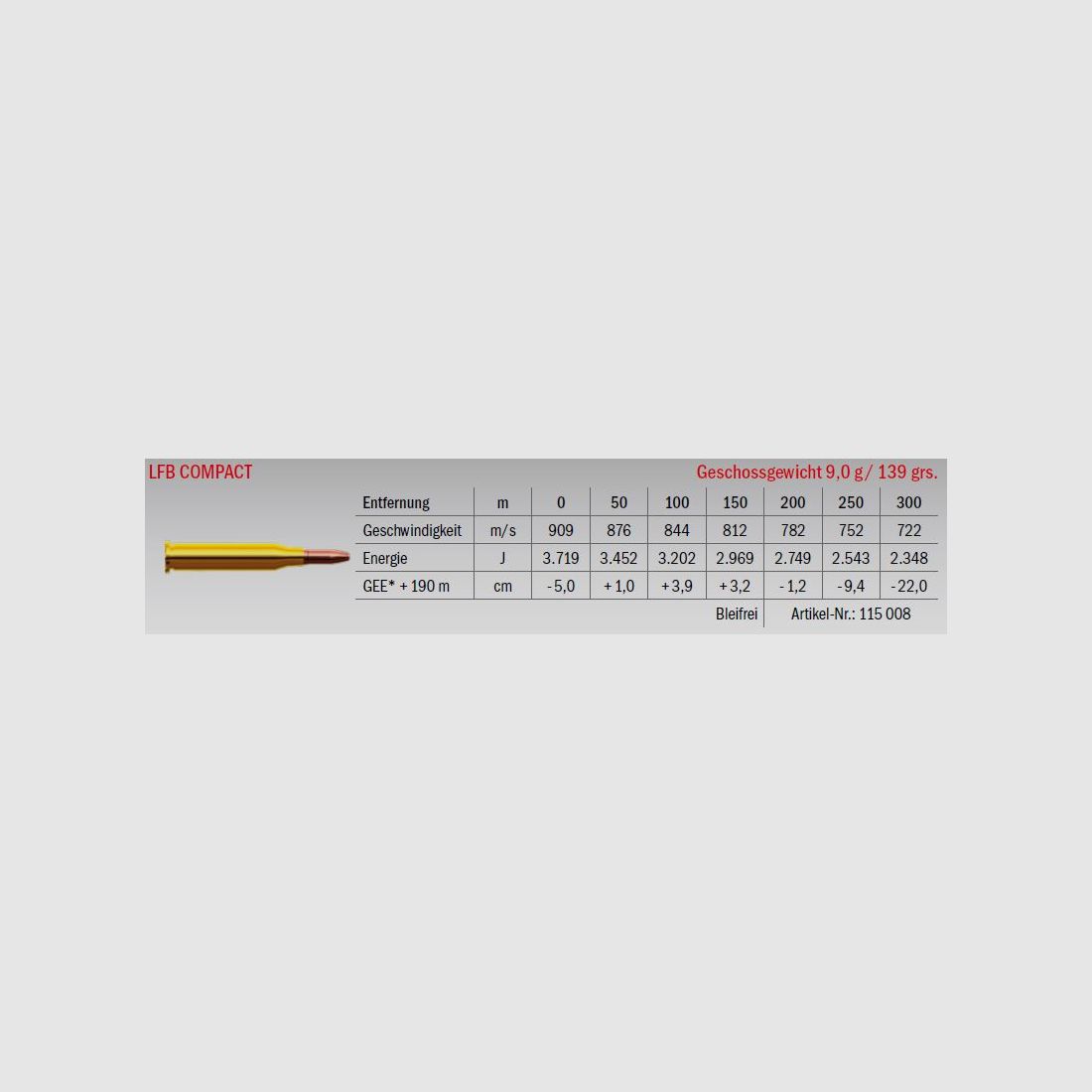 LFB Compact 7×64 9.0g, image 2 sur 2