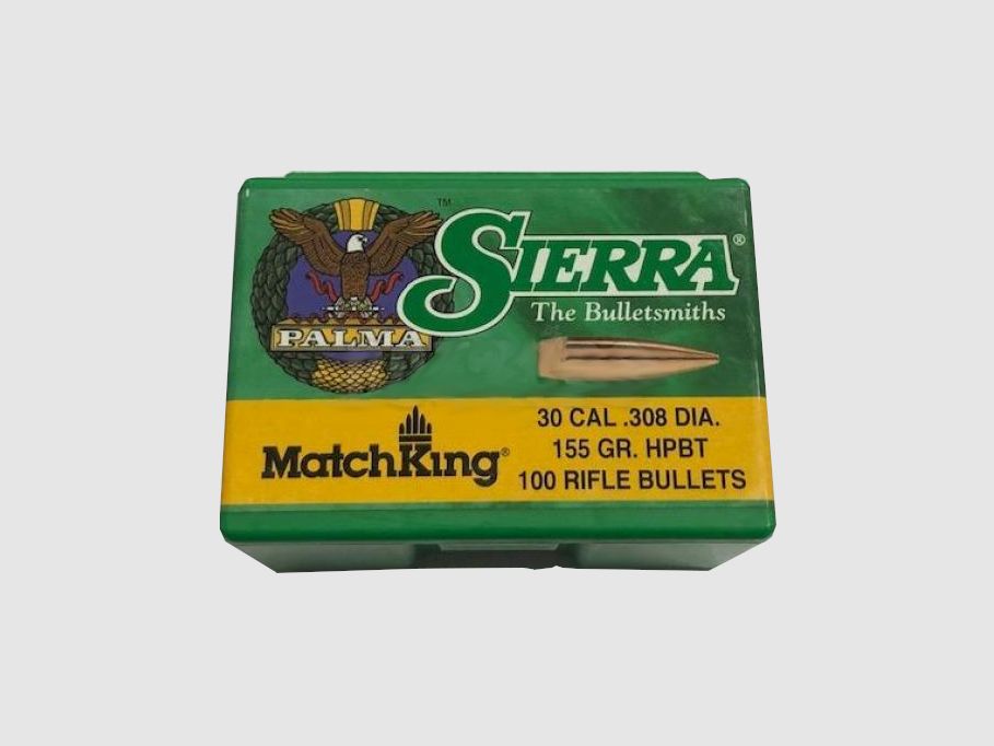 OGIVA SIERRA .30 Cal – 7.62MM(308″) 155GR. HPBT PALMA