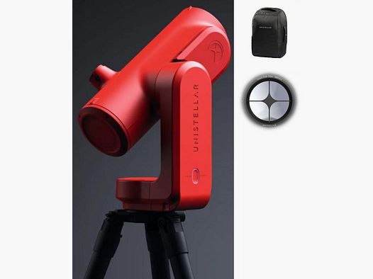 Unistellar Unistellar Odyssey Pro Red with backpack and solar filter