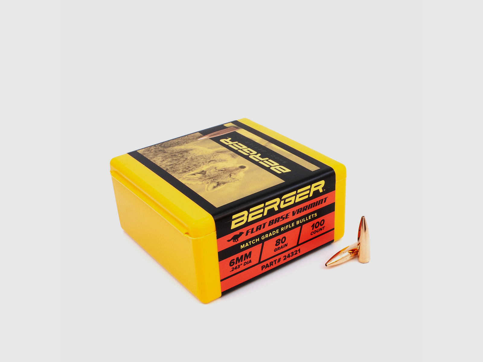 Berger Geschoss 6mm/.243 FB Varmint 80GR 100 Stück