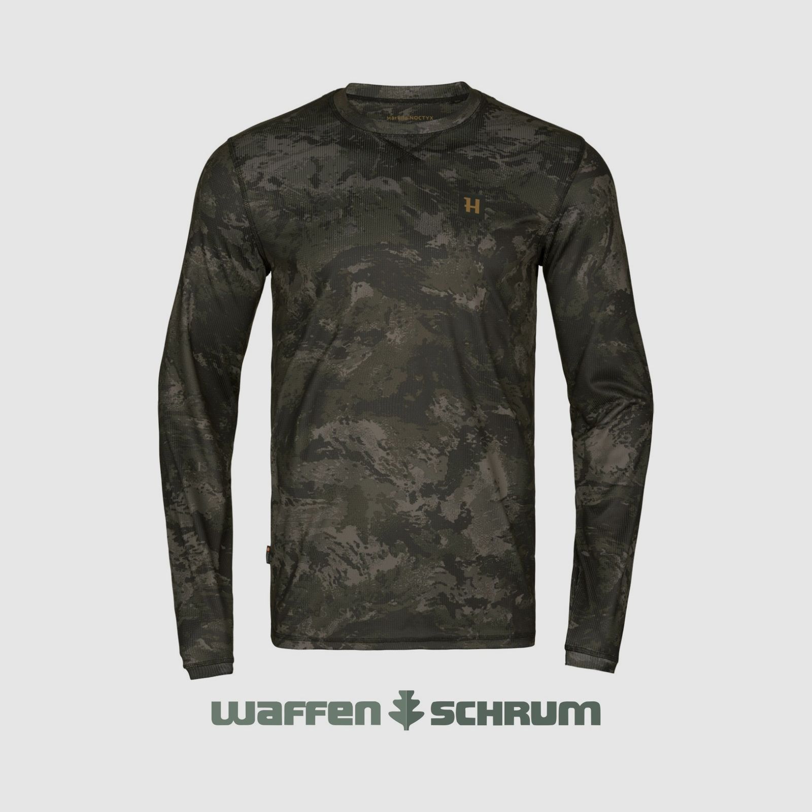 Härkila Koszulka z długim rękawem Noctyx Camo AXIS MSP® Czarna