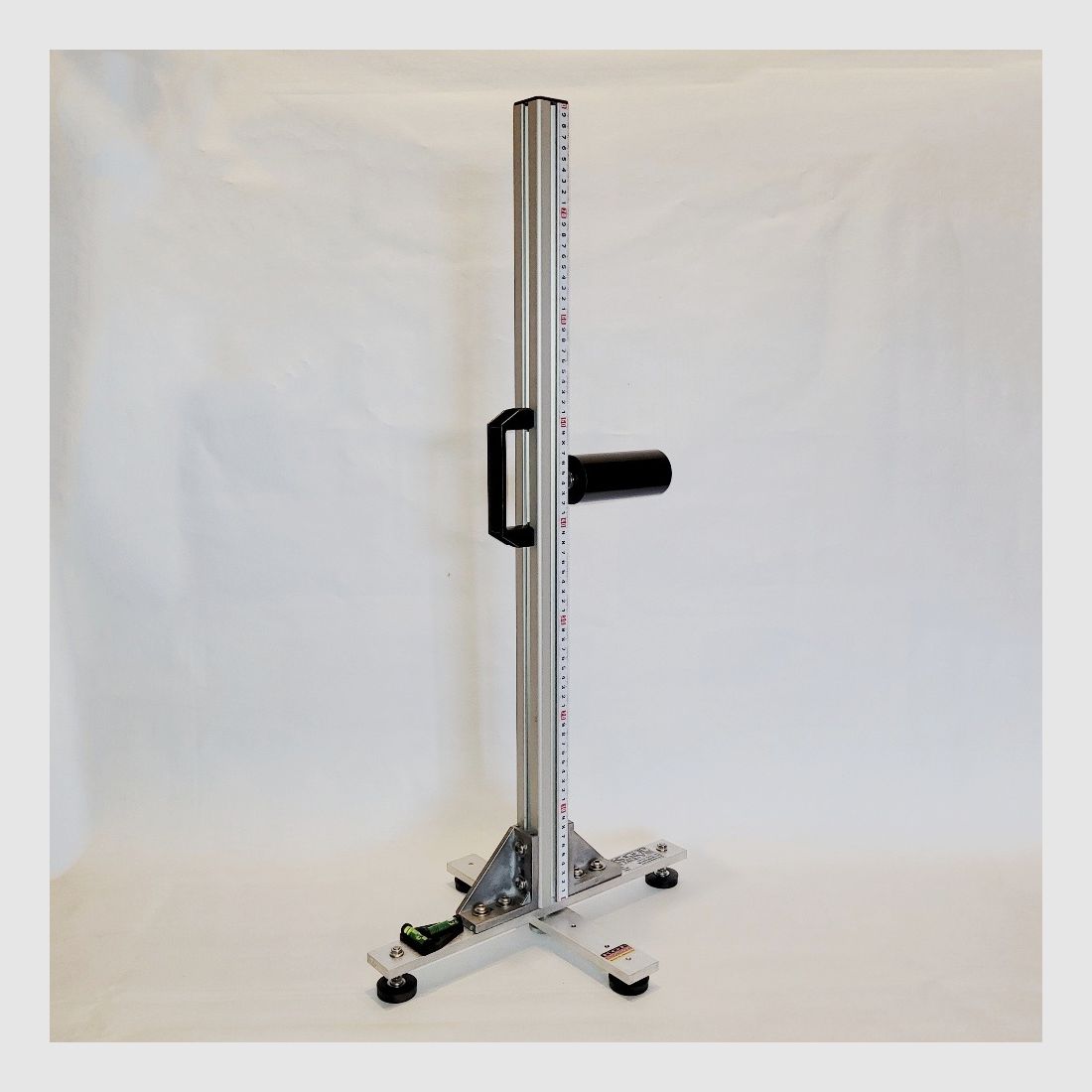 KGF Auflagestativ - Auflageständer Alu X-800-Pro mit Buchenholz-Auflage, klappbar, Waage, Griff und Maßband