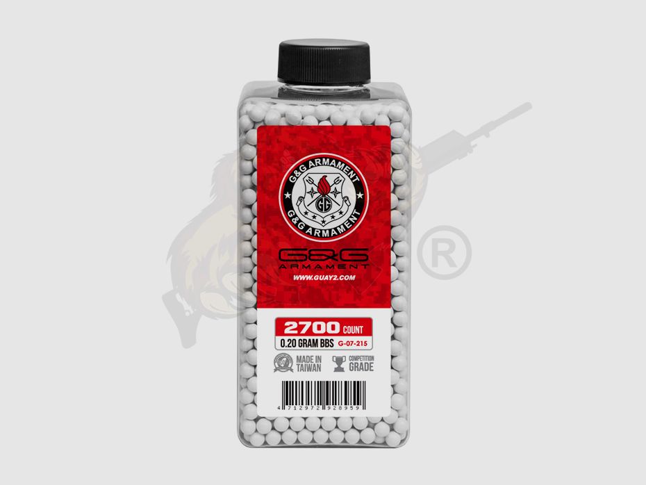 Perfect Airsoft BB`s 0.20g (2.700 Stück) diameter 5,95mm - Weiß
