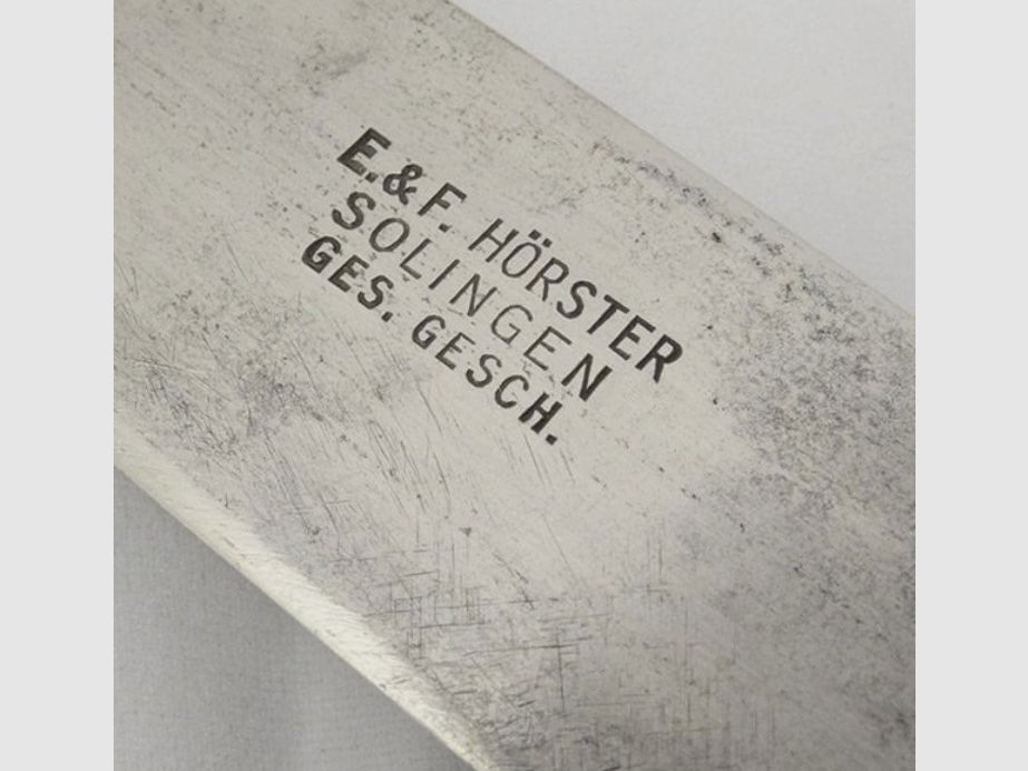 Oryginalny nóż do jazdy HJ z mottem z Wk2 (Horster Solingen)