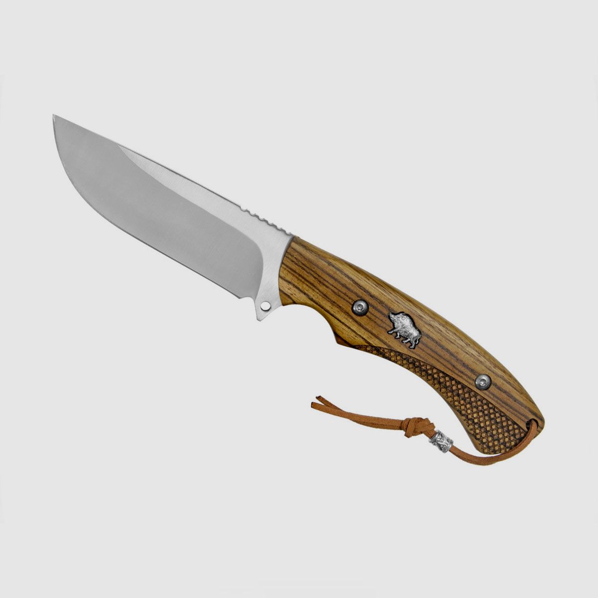 ALBAINOX – COLTELLO CINGHIALE WILD BOAR HUNTING KNIFE LEATHER SHEATH, immagine 1 di 5