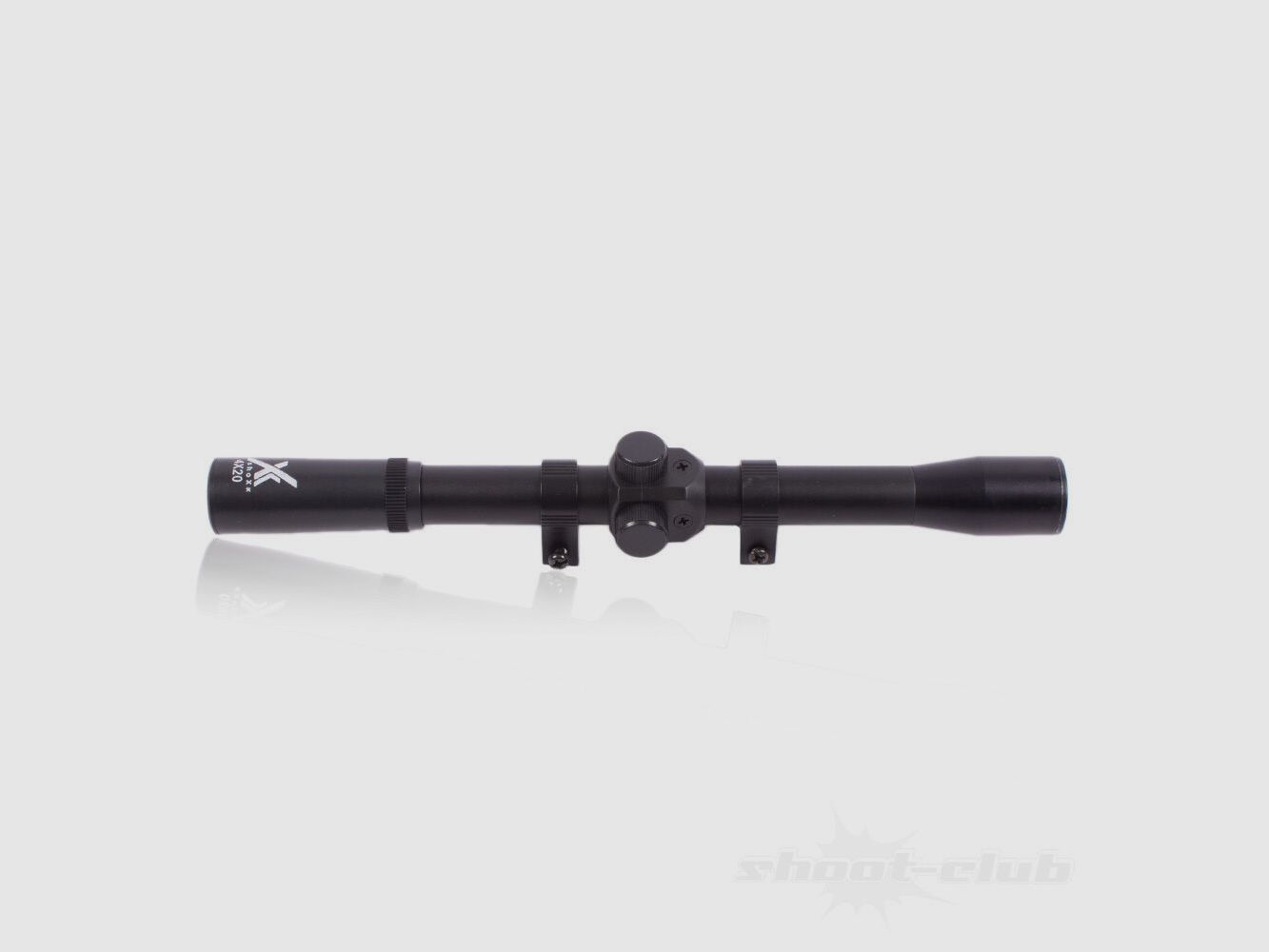 shoXx riflescope LG-Target series 4x20 + 2 mounting rings