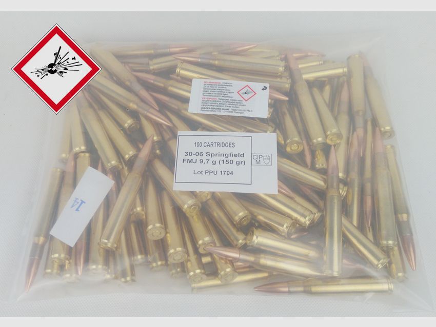 PPU Büchsenpatrone .30-06 9,7g - 150grs VM/FMJ