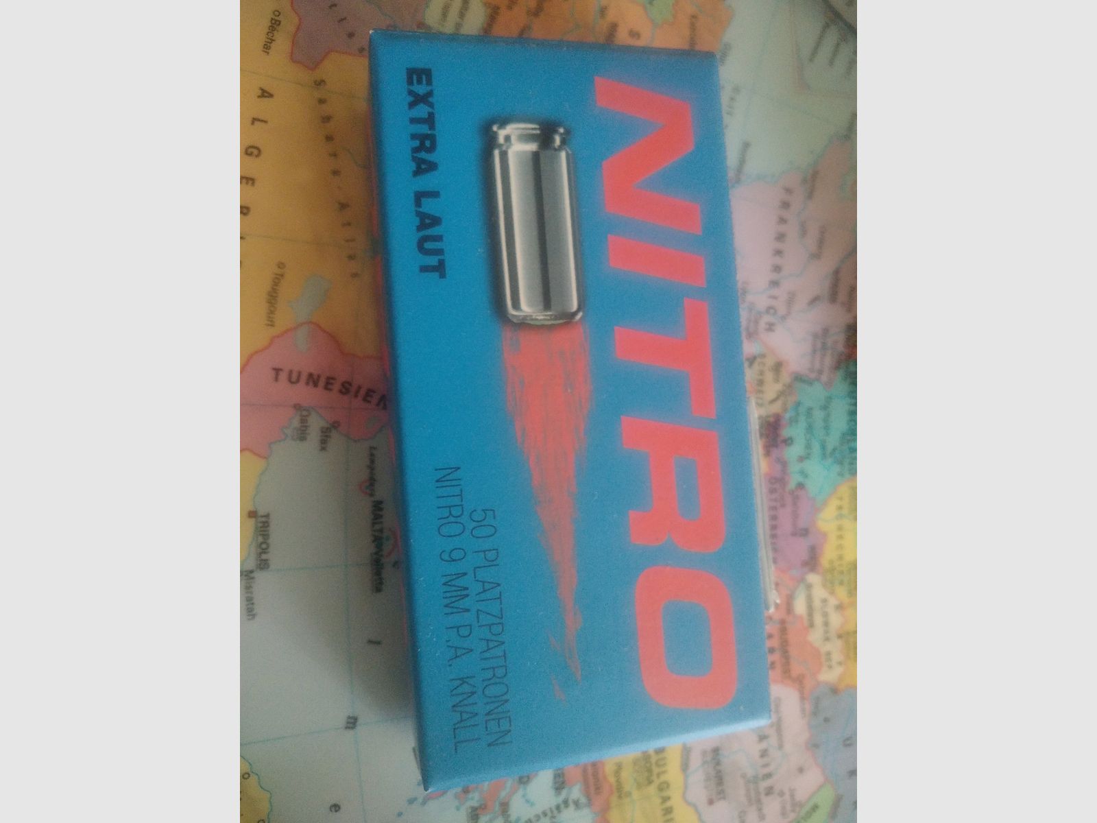 50 Platzpatronen 9mm pak Nitro extra laut  von Umarex neu! 