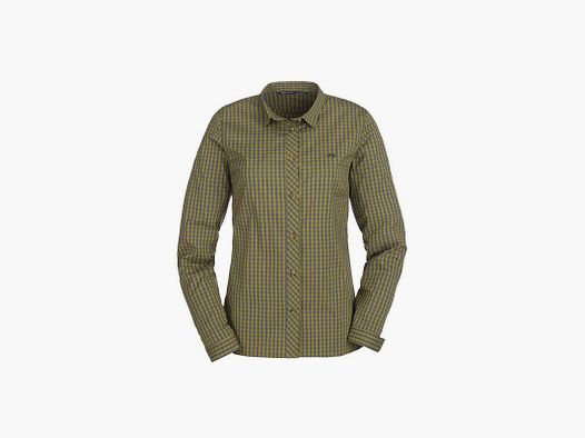 Blaser Stretch Bluse Sergia olive / grey checked 36