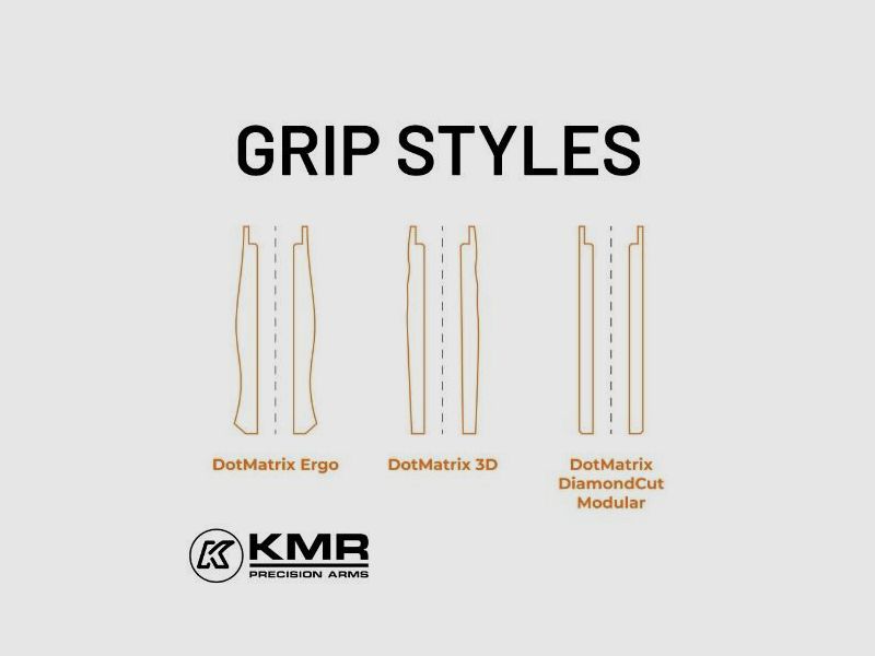KMR Precision Arms Griffschalen f. W-02 Spectra S Alu WAVE rot
