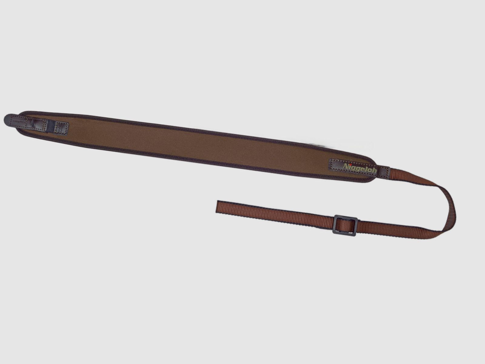 Niggeloh 406600012 Correa universal para rifle de neopreno marrón con cierre rápido 021100010