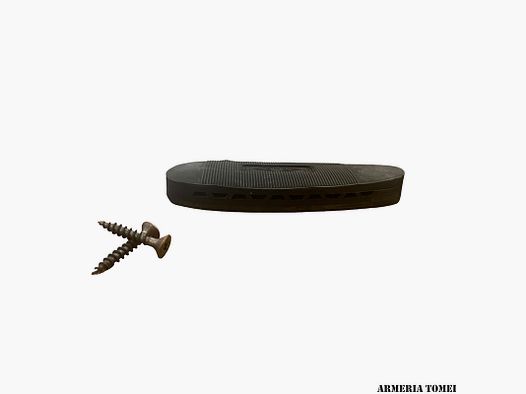 ELASTIC RUBBER BUTT PAD 15mm INT.SE 96mm VENTILATED BLACK